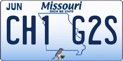MO license plate CH1G2S