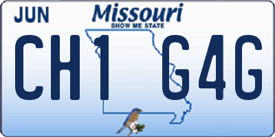 MO license plate CH1G4G