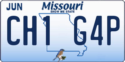 MO license plate CH1G4P