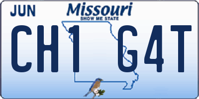 MO license plate CH1G4T