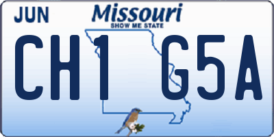MO license plate CH1G5A