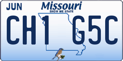 MO license plate CH1G5C