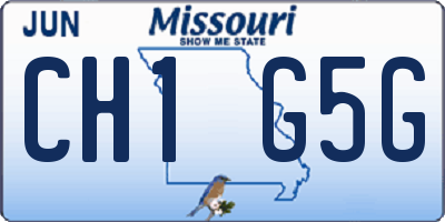 MO license plate CH1G5G