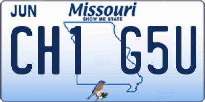 MO license plate CH1G5U