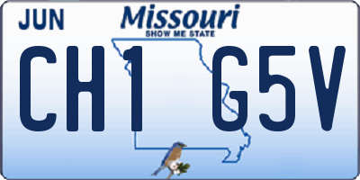 MO license plate CH1G5V