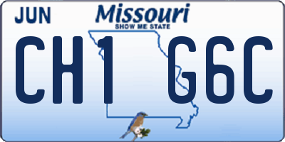 MO license plate CH1G6C