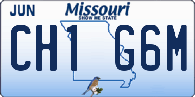 MO license plate CH1G6M