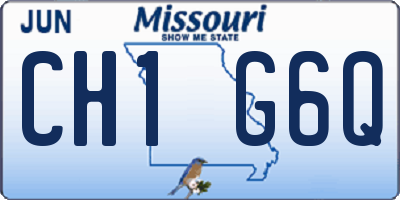 MO license plate CH1G6Q