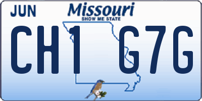 MO license plate CH1G7G