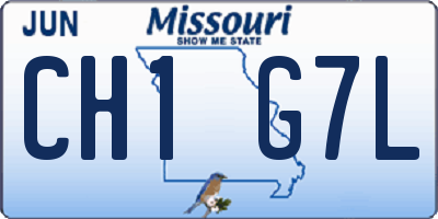 MO license plate CH1G7L