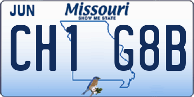 MO license plate CH1G8B