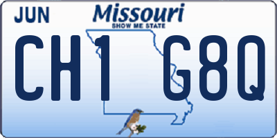 MO license plate CH1G8Q