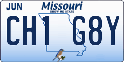 MO license plate CH1G8Y