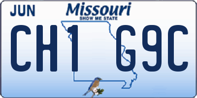 MO license plate CH1G9C
