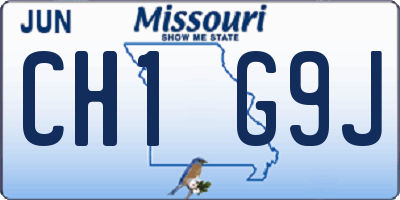 MO license plate CH1G9J