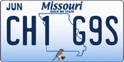 MO license plate CH1G9S