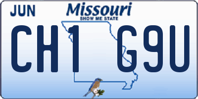 MO license plate CH1G9U