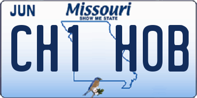 MO license plate CH1H0B
