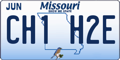 MO license plate CH1H2E