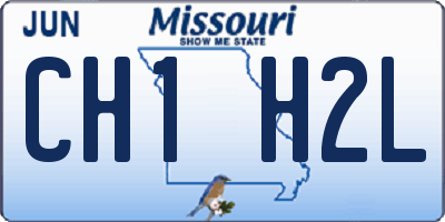 MO license plate CH1H2L