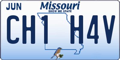MO license plate CH1H4V