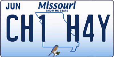 MO license plate CH1H4Y