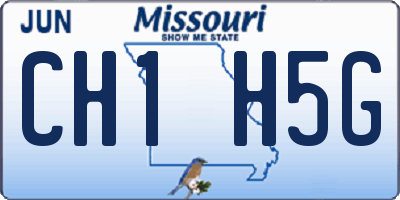 MO license plate CH1H5G