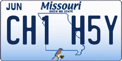 MO license plate CH1H5Y