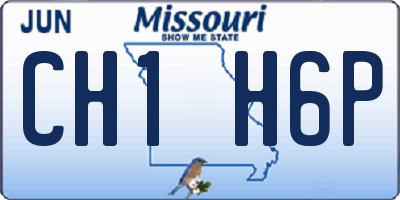 MO license plate CH1H6P
