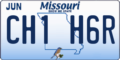 MO license plate CH1H6R