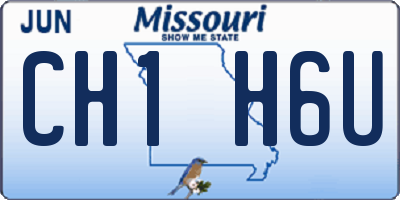 MO license plate CH1H6U