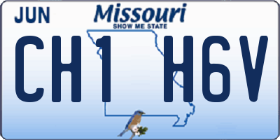 MO license plate CH1H6V