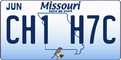 MO license plate CH1H7C