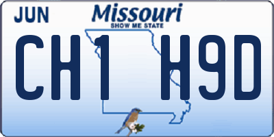 MO license plate CH1H9D