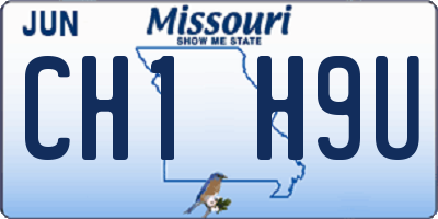 MO license plate CH1H9U