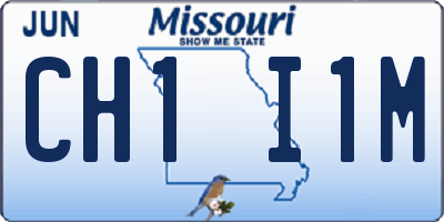 MO license plate CH1I1M