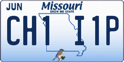 MO license plate CH1I1P