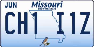 MO license plate CH1I1Z