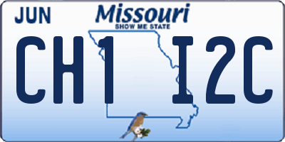 MO license plate CH1I2C