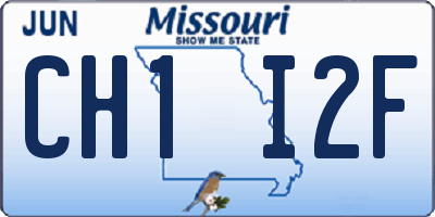 MO license plate CH1I2F