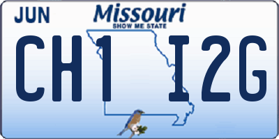MO license plate CH1I2G