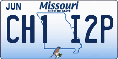 MO license plate CH1I2P