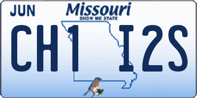MO license plate CH1I2S