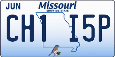 MO license plate CH1I5P