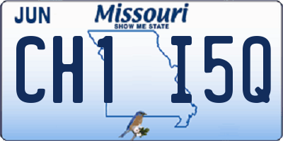 MO license plate CH1I5Q