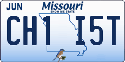 MO license plate CH1I5T