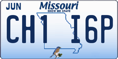 MO license plate CH1I6P