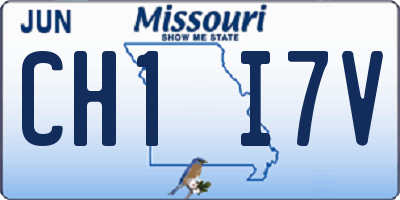 MO license plate CH1I7V
