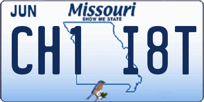 MO license plate CH1I8T