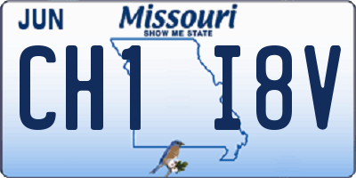 MO license plate CH1I8V